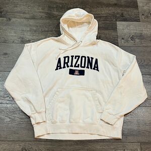 Vintage Gear For Sports BIG Cotton University Arizona Wildcats White Hoodie XL